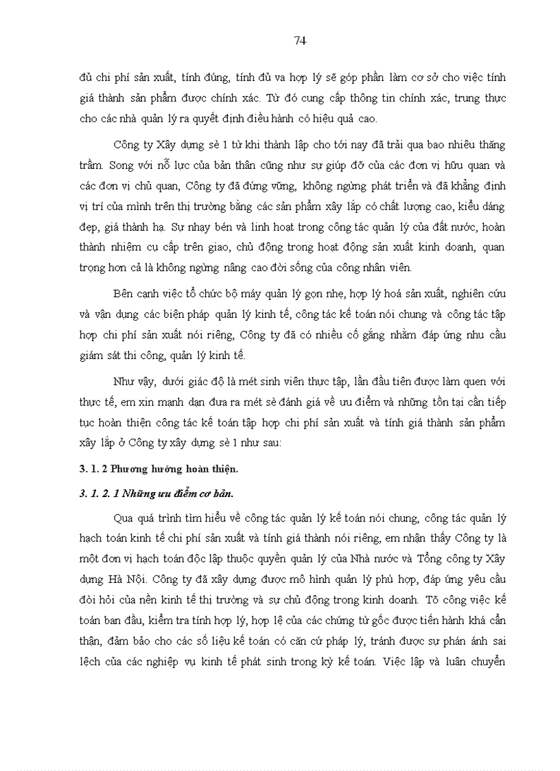 image for page Tổ chức kế toán chi phí sản xuất và tính giá thành sản phẩm tại Công ty Xây dựng số 1 - Tổng Công ty Xây dựng Hà Nội