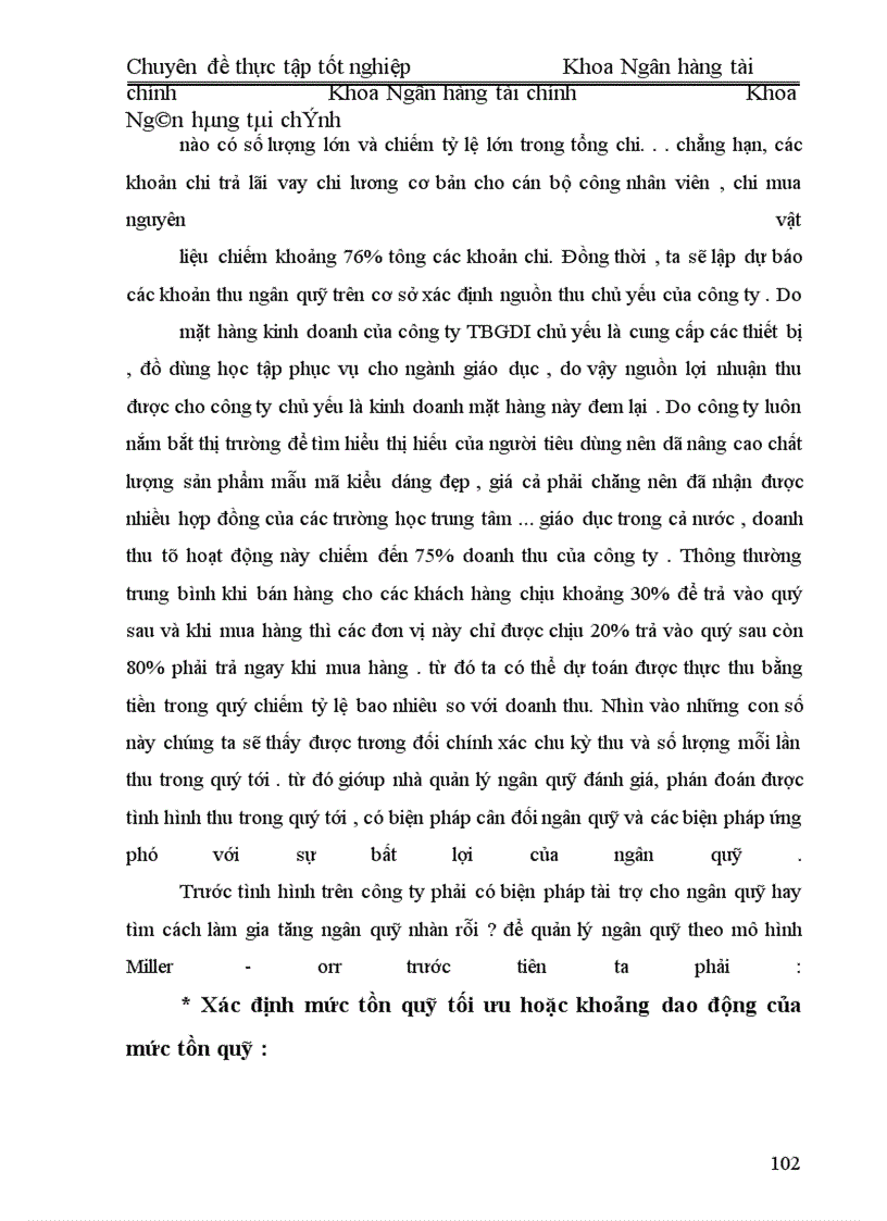 image for page Quản Lý Ngân Quỹ Tại Công TY TBGDI