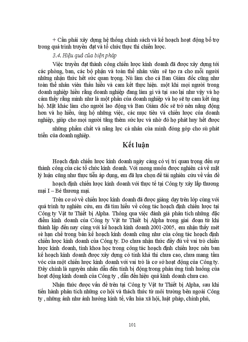 image for page Kinh doanh và hoạt động hoạch định chiến lược kinh doanh tại Công ty Vật tư Thiết bị Alpha