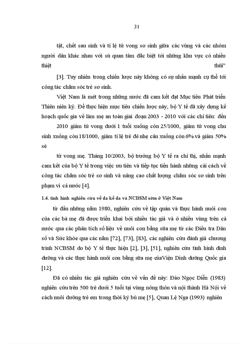 image for page Nghiên cứu kiến thức - thực hành phương pháp da kề da và nuôi con bằng sữa mẹ sớm của các bà mẹ tại 4 bệnh viện Hà Nội, năm 2005