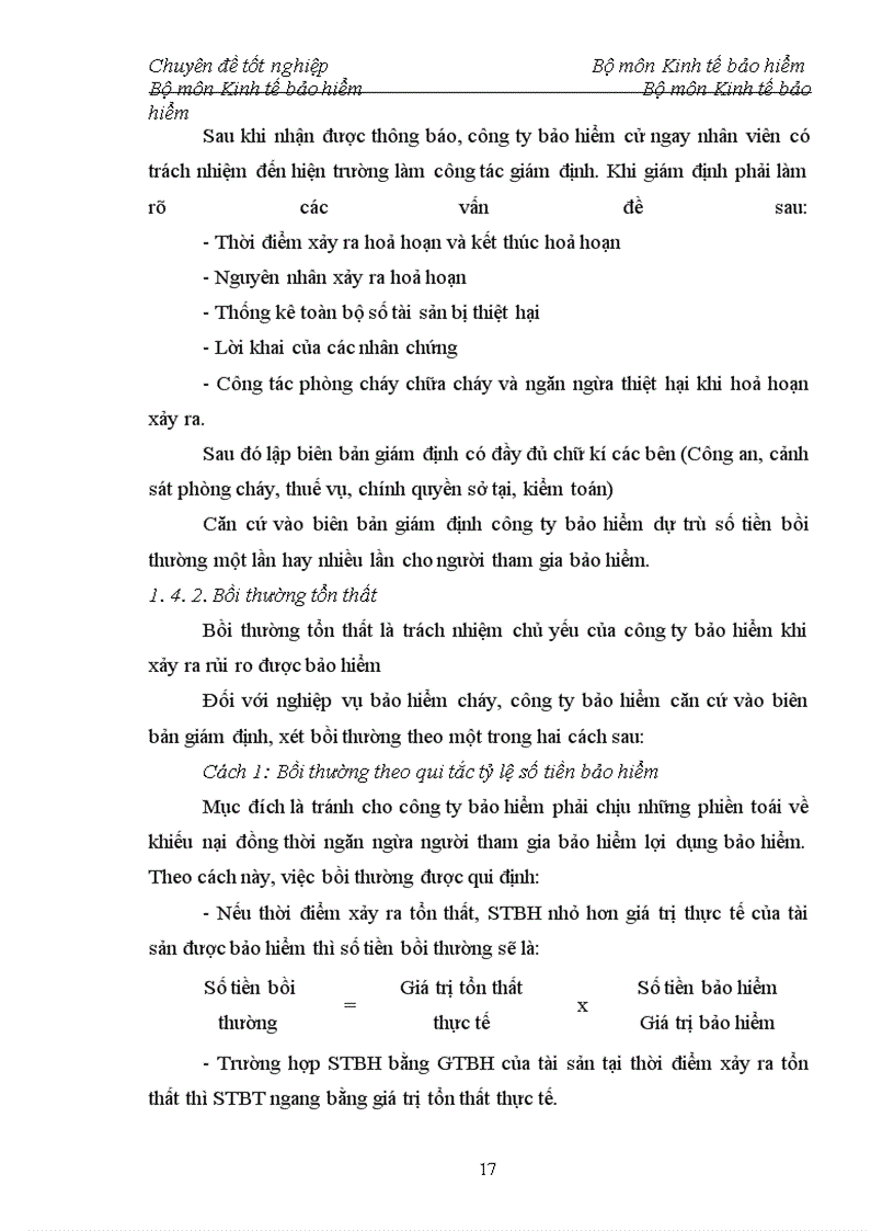 image for page Tình hình triển khai nghiệp vụ bảo hiểm giai đoạn kinh doanh sau cháy tại công ty Bảo Việt Hà Nội