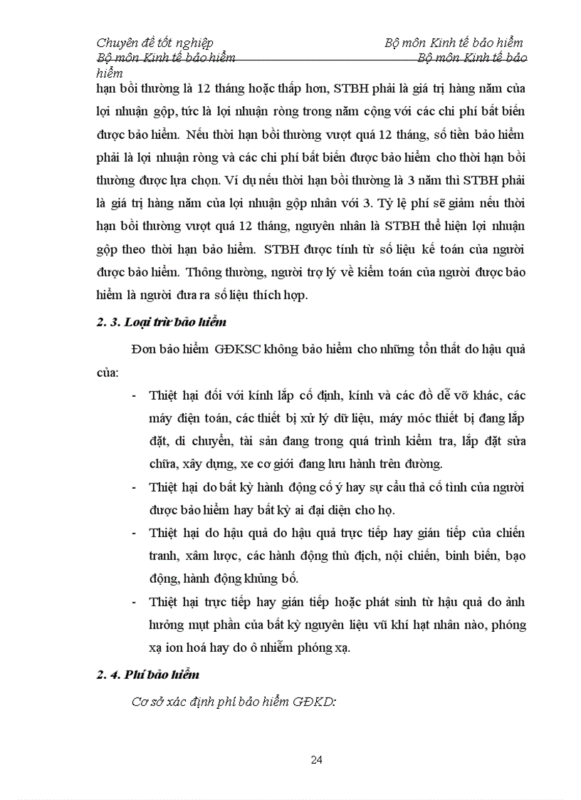image for page Tình hình triển khai nghiệp vụ bảo hiểm giai đoạn kinh doanh sau cháy tại công ty Bảo Việt Hà Nội