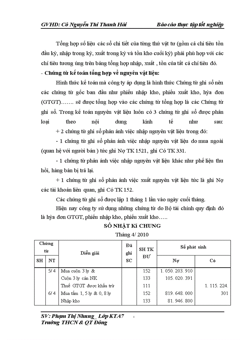 image for page Công tác tổ chức kế toán NVL tại công ty Inox Hoàng Vũ