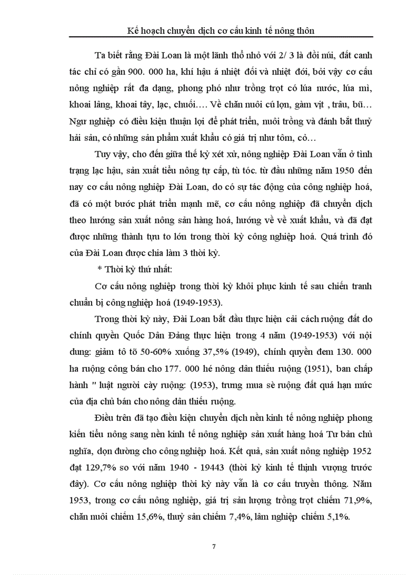 image for page Kế hoạch chuyển dịch cơ cấu kinh tế nông thôn