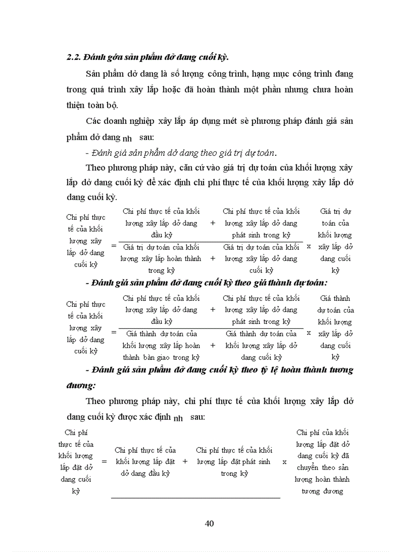 image for page Thực trạng công tác kế toán chi phí sản xuất, tính giá thành sản phẩm ở xí nghiệp Sông Đà