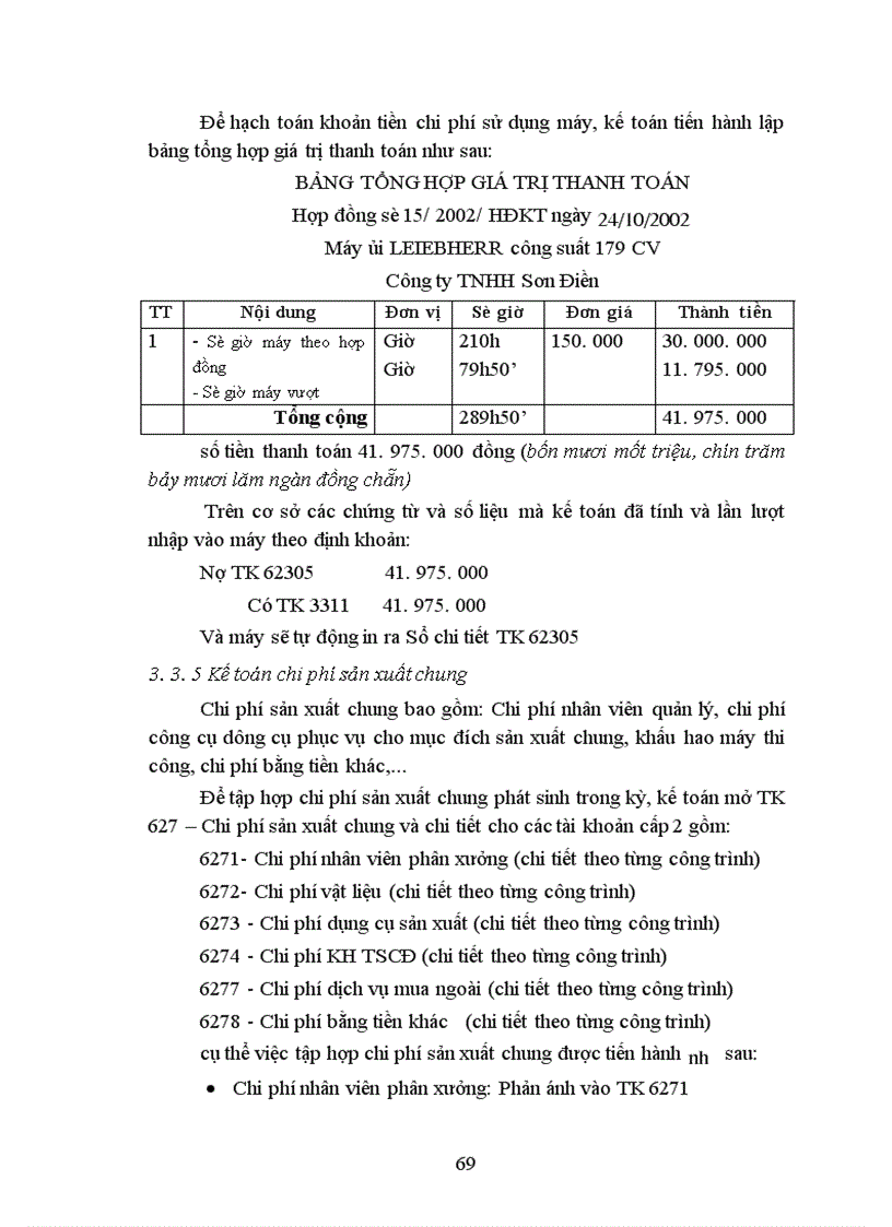 image for page Thực trạng công tác kế toán chi phí sản xuất, tính giá thành sản phẩm ở xí nghiệp Sông Đà