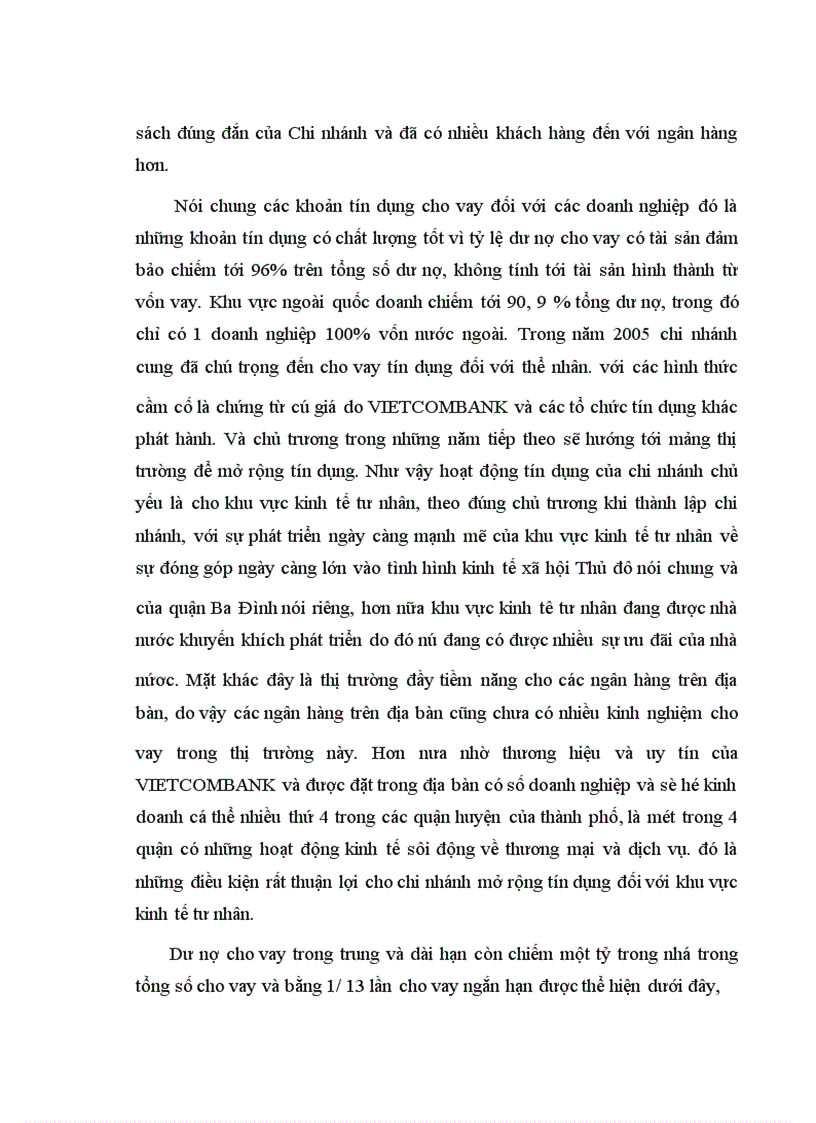 image for page Mở rộng hoạt động tín dụng đối với khu vực kinh tế tư nhân của ngân hàng ngoại thương nội chi nhánh _ Ba Đình