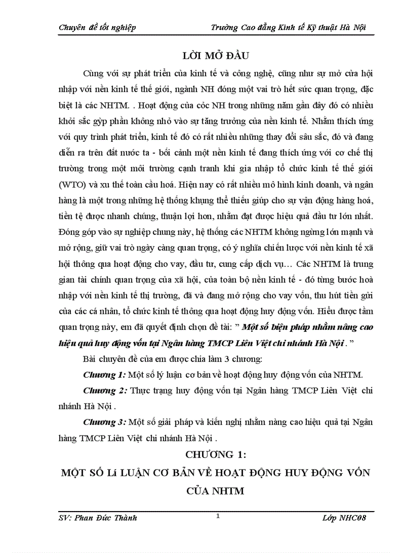 image for page Một số biện pháp nhằm nâng cao hiệu quả huy động vốn tại Ngân hàng TMCP Liên Việt chi nhánh Hà Nội