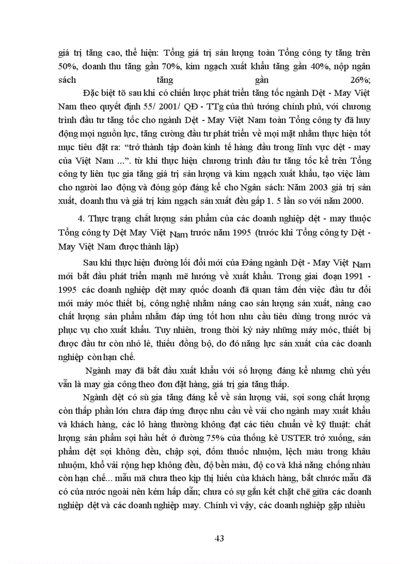 image for page Hoạt động đầu tư nâng cao chất lượng sản phẩm tại Tổng công ty Dệt-May Việt Nam