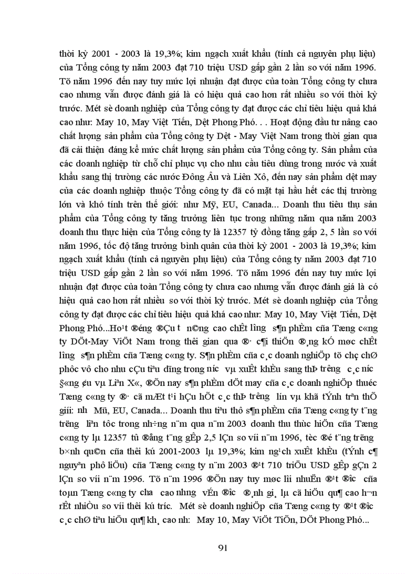 image for page Hoạt động đầu tư nâng cao chất lượng sản phẩm tại Tổng công ty Dệt-May Việt Nam
