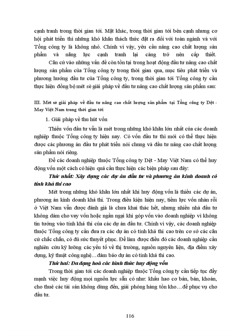 image for page Hoạt động đầu tư nâng cao chất lượng sản phẩm tại Tổng công ty Dệt-May Việt Nam