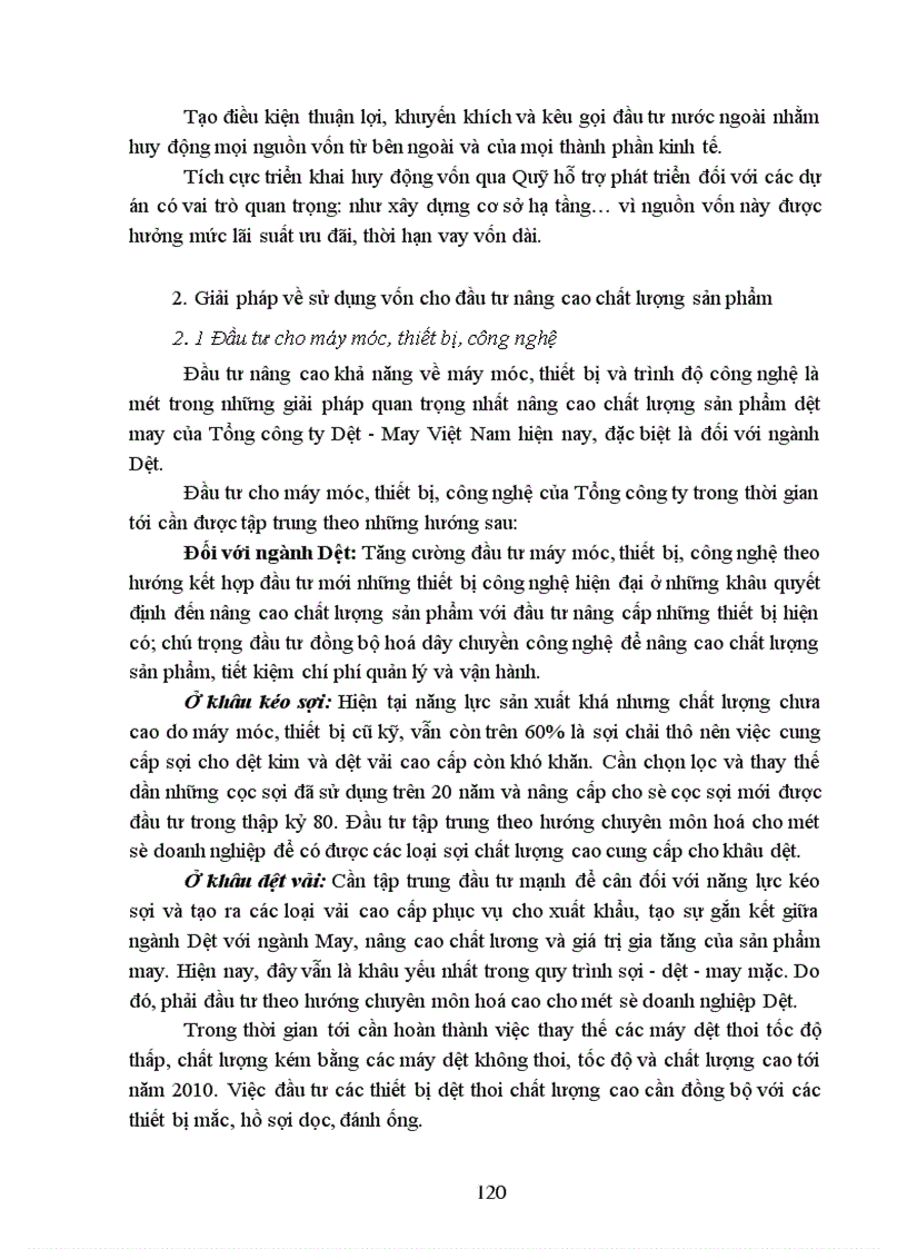 image for page Hoạt động đầu tư nâng cao chất lượng sản phẩm tại Tổng công ty Dệt-May Việt Nam