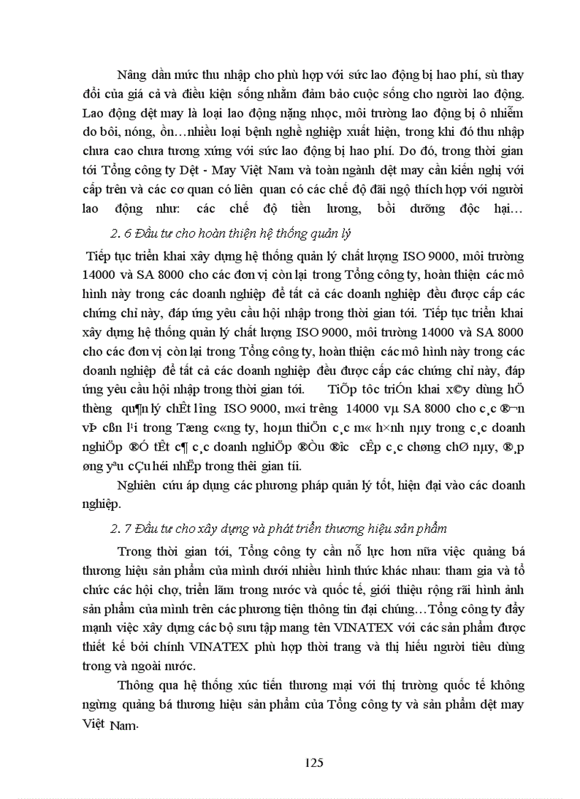 image for page Hoạt động đầu tư nâng cao chất lượng sản phẩm tại Tổng công ty Dệt-May Việt Nam