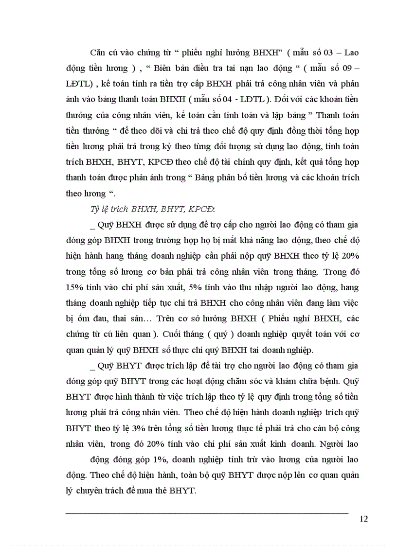 image for page Kế toán tiền lương và các khoản trích theo lương tại công ty cổ phần ĐTXD Nam Hải