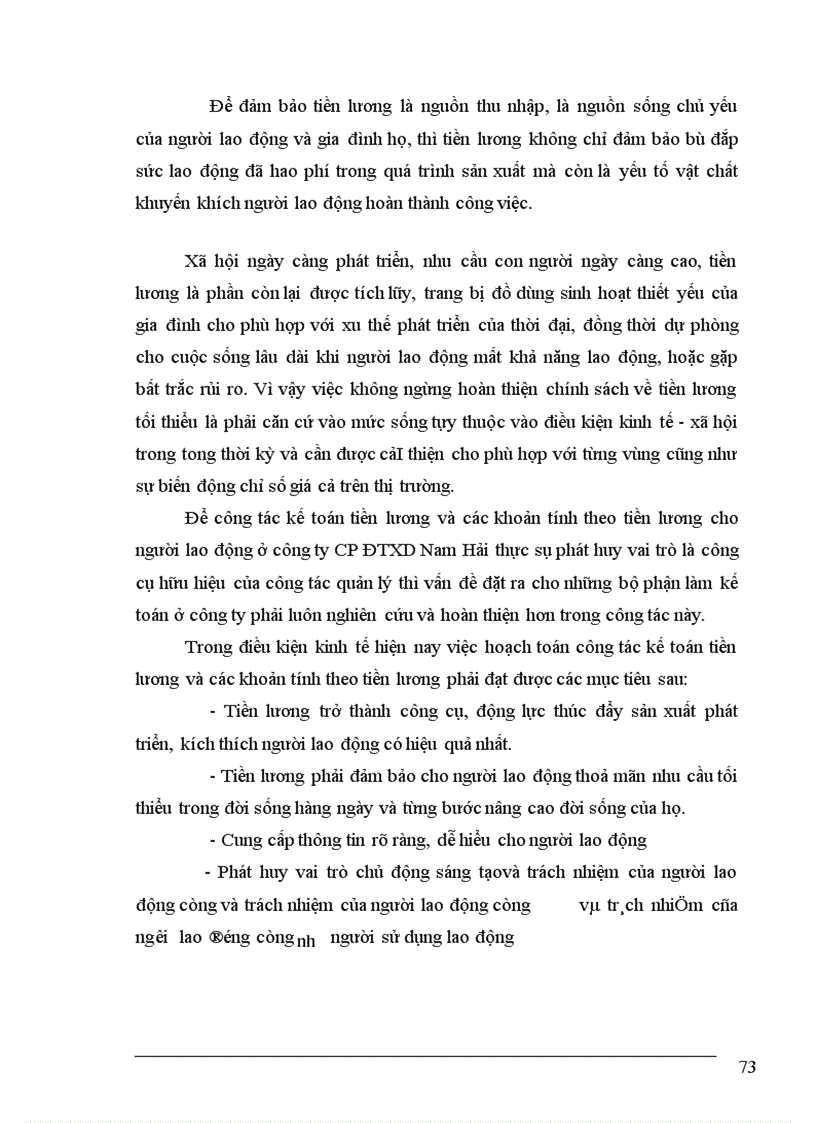 image for page Kế toán tiền lương và các khoản trích theo lương tại công ty cổ phần ĐTXD Nam Hải
