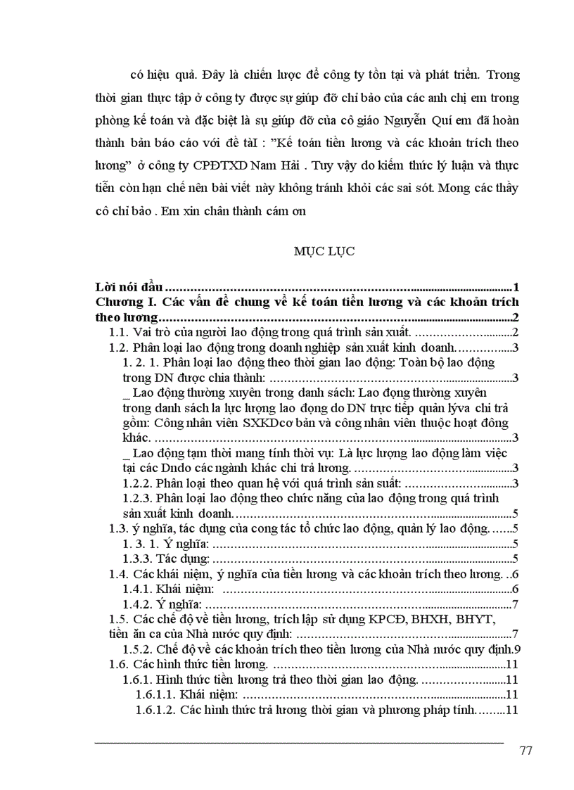 image for page Kế toán tiền lương và các khoản trích theo lương tại công ty cổ phần ĐTXD Nam Hải