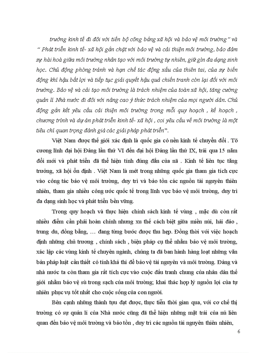 image for page Phép biện chứng giữa phát triển kinh tế với bảo vệ môi trường sinh thái trong điều kiện nước ta hiện nay