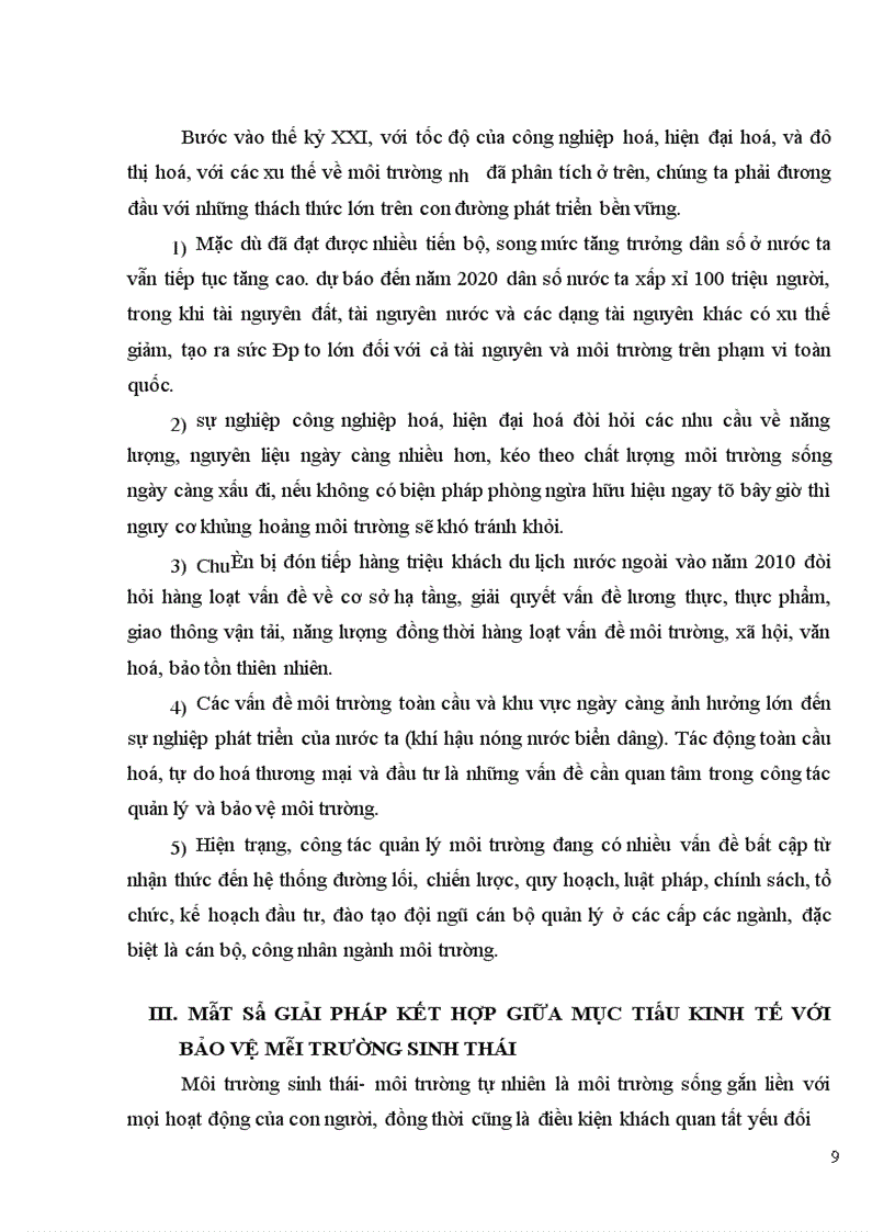 image for page Phép biện chứng giữa phát triển kinh tế với bảo vệ môi trường sinh thái trong điều kiện nước ta hiện nay
