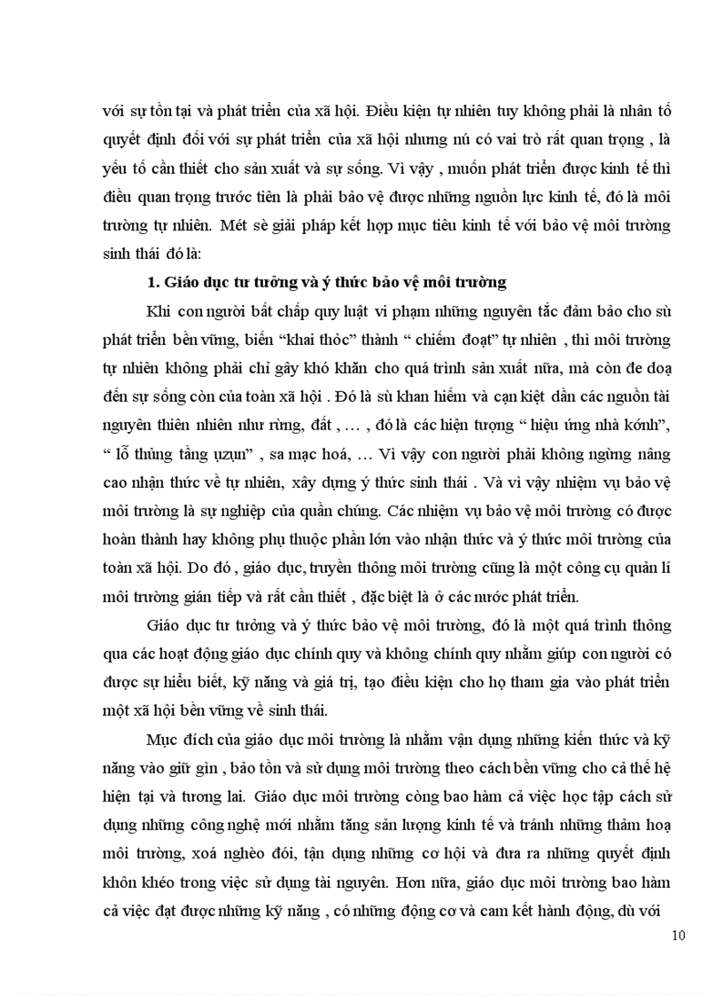 image for page Phép biện chứng giữa phát triển kinh tế với bảo vệ môi trường sinh thái trong điều kiện nước ta hiện nay