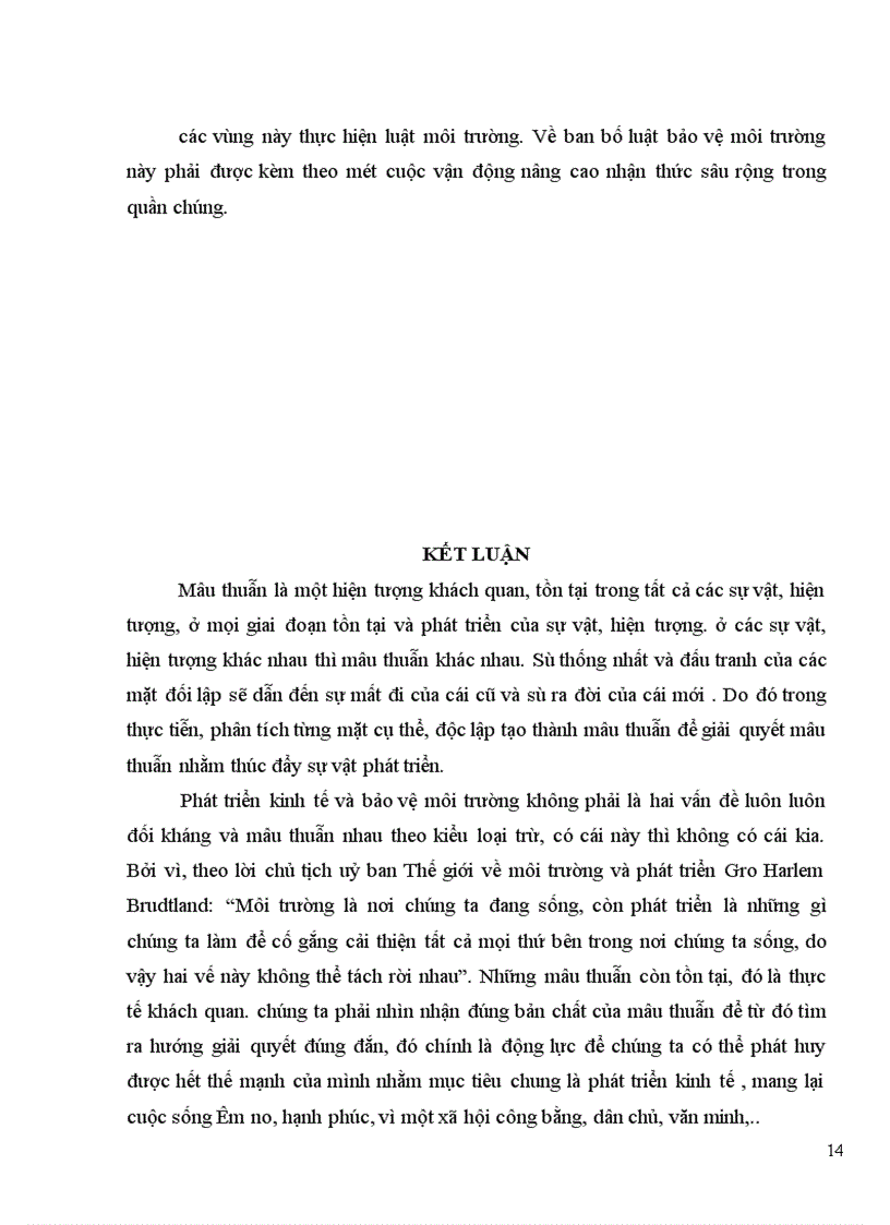 image for page Phép biện chứng giữa phát triển kinh tế với bảo vệ môi trường sinh thái trong điều kiện nước ta hiện nay