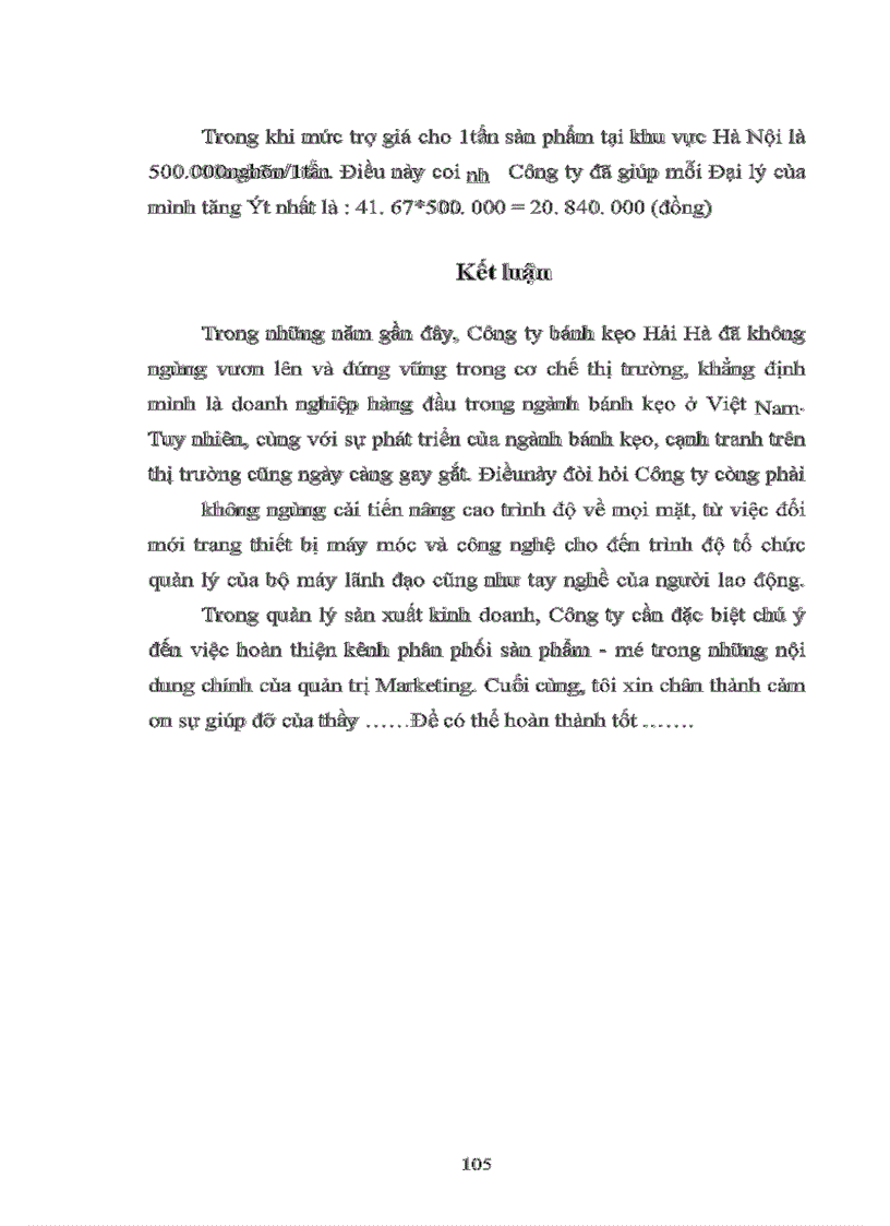 image for page Xây dựng một số giải pháp nhằm hoàn thiện hệ thống kênh phân phối tại công ty bánh kẹo Hải Hà