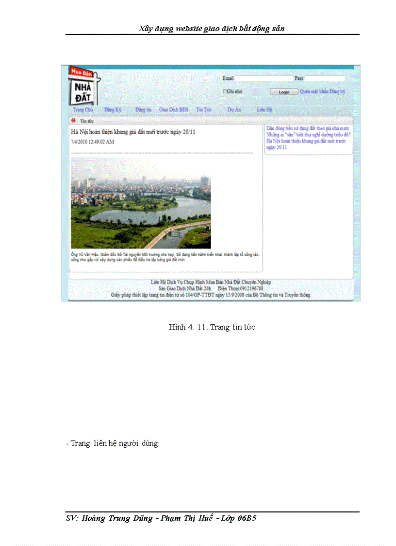 image for page Xây dựng website giao dịch bất động sản
