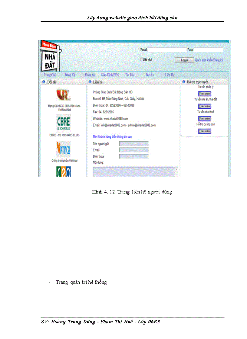 image for page Xây dựng website giao dịch bất động sản