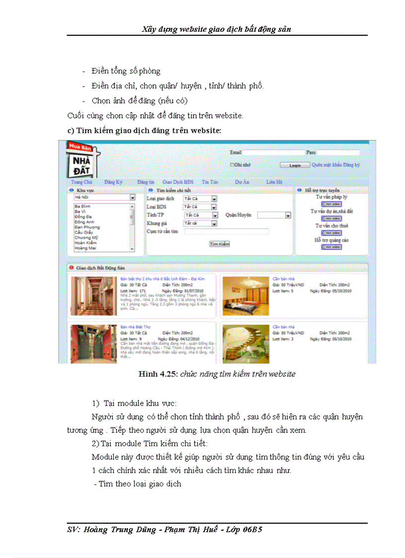 image for page Xây dựng website giao dịch bất động sản