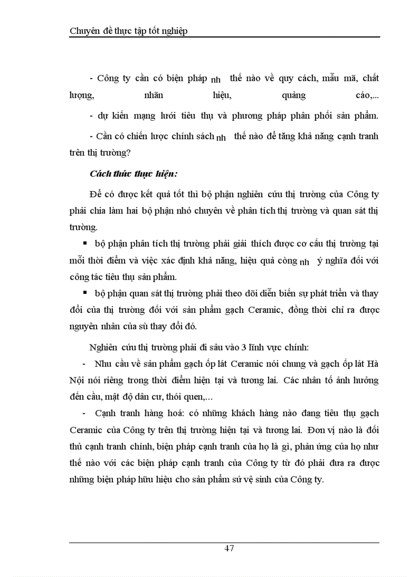 image for page Một số biện pháp nhằm tăng cường hiệu quả công tác tiêu thụ thành phẩm của công ty Gạch ốp lát Hà Nội