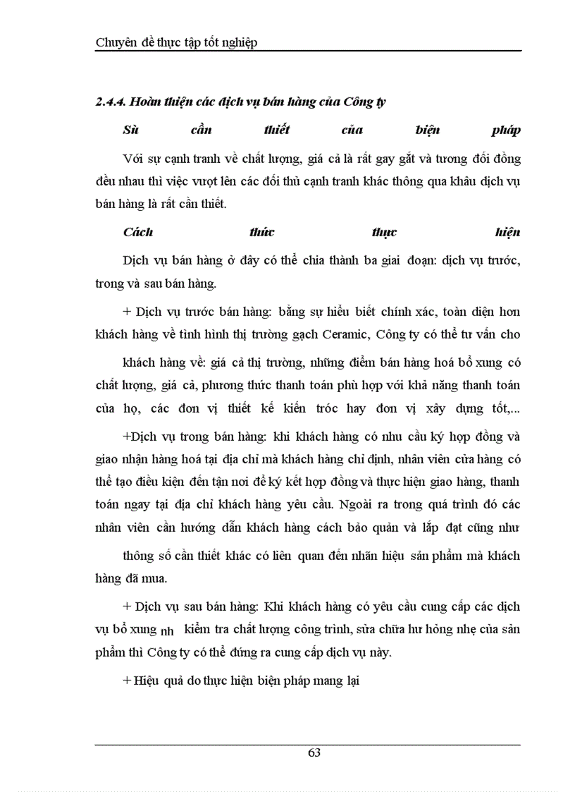 image for page Một số biện pháp nhằm tăng cường hiệu quả công tác tiêu thụ thành phẩm của công ty Gạch ốp lát Hà Nội