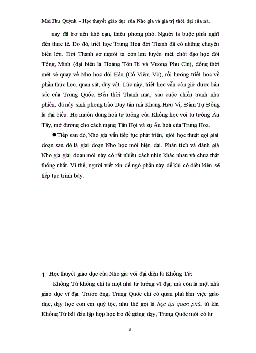 image for page Học thuyết giáo dục của Nho gia và giá trị thời đại của nó