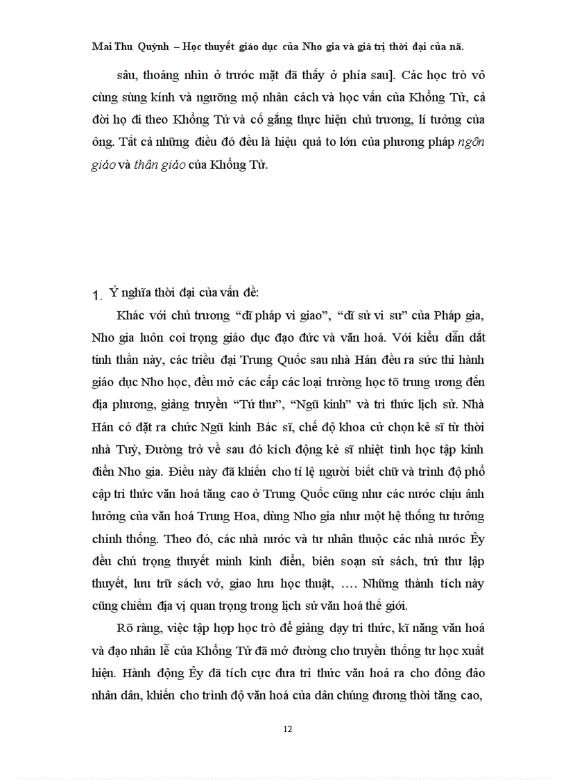 image for page Học thuyết giáo dục của Nho gia và giá trị thời đại của nó