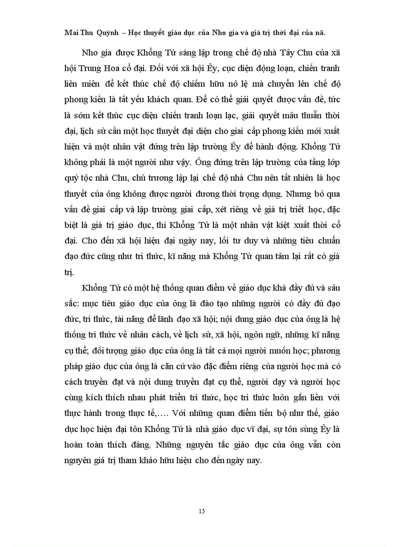 image for page Học thuyết giáo dục của Nho gia và giá trị thời đại của nó