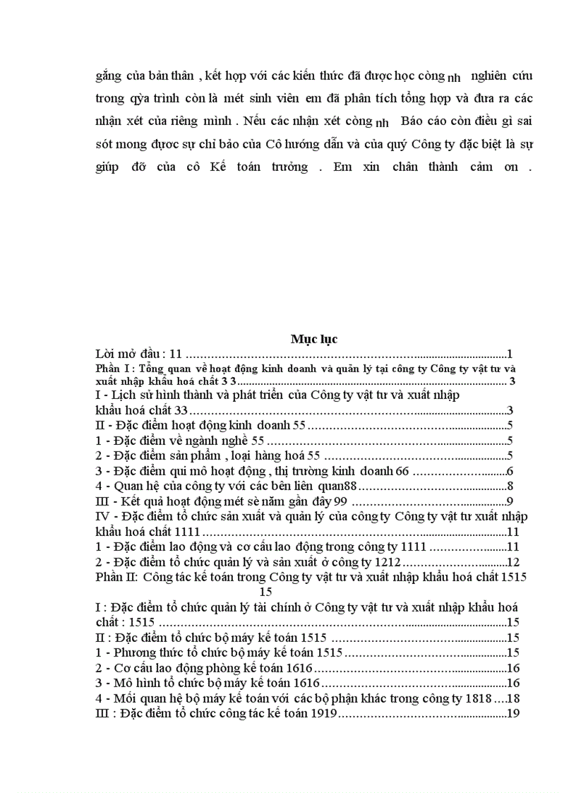 image for page Tổ chức kế toán tại Công ty vật tư và xuất nhập khẩu hoá chất