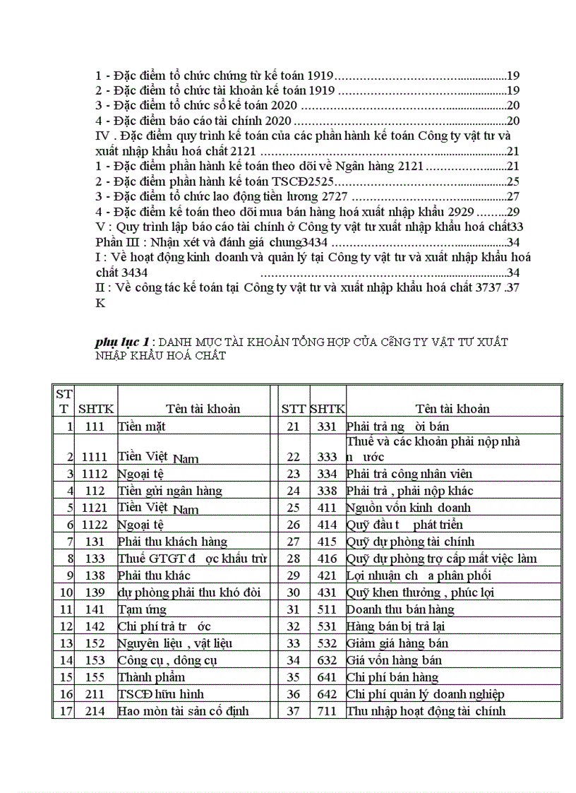 image for page Tổ chức kế toán tại Công ty vật tư và xuất nhập khẩu hoá chất
