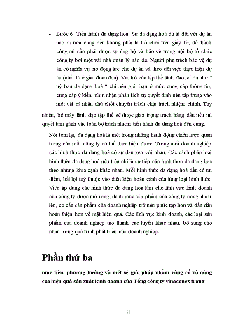 image for page Một số vấn đề về chiến lược phát triển theo hướng đa dạng hóa kinh doanh, đa dạng hóa sản phẩm của Tổng công ty VINACONEX từ nay đến năm 2005