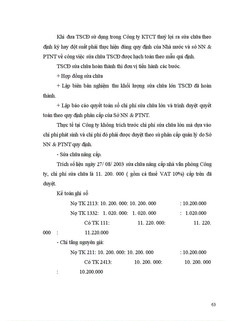 image for page Hoàn thiện hạch toán TSCĐ HH tại công ty khai thác công trình thuỷ lợi Thanh Trì