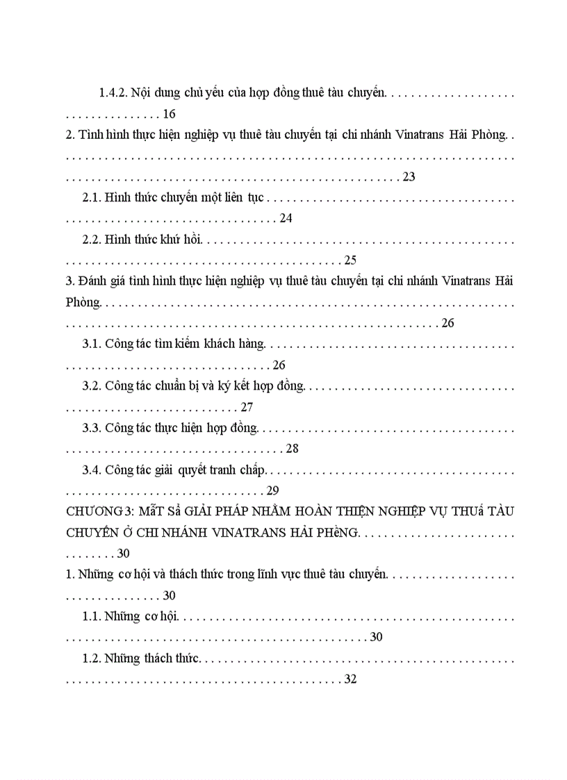 image for page Nghiệp vụ thuê tàu chuyến tại công ty Cổ phần Giao nhận Vận tải Ngoại thương VINATRANS - chi nhánh Hải Phòng