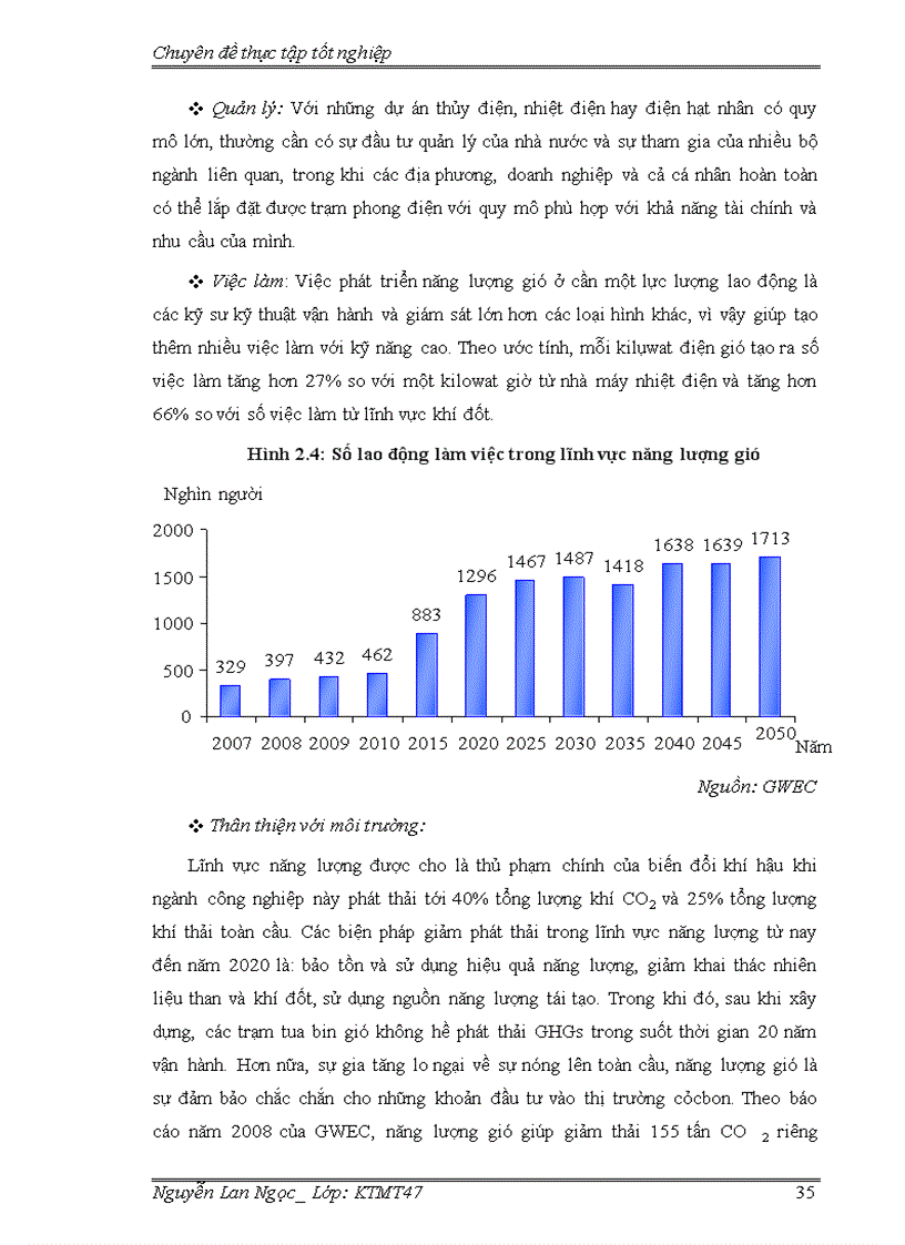 image for page Đánh giá hiệu quả kinh tế xã hội của dự án phong điện i – bình thuận theo cơ chế phát triển sạch