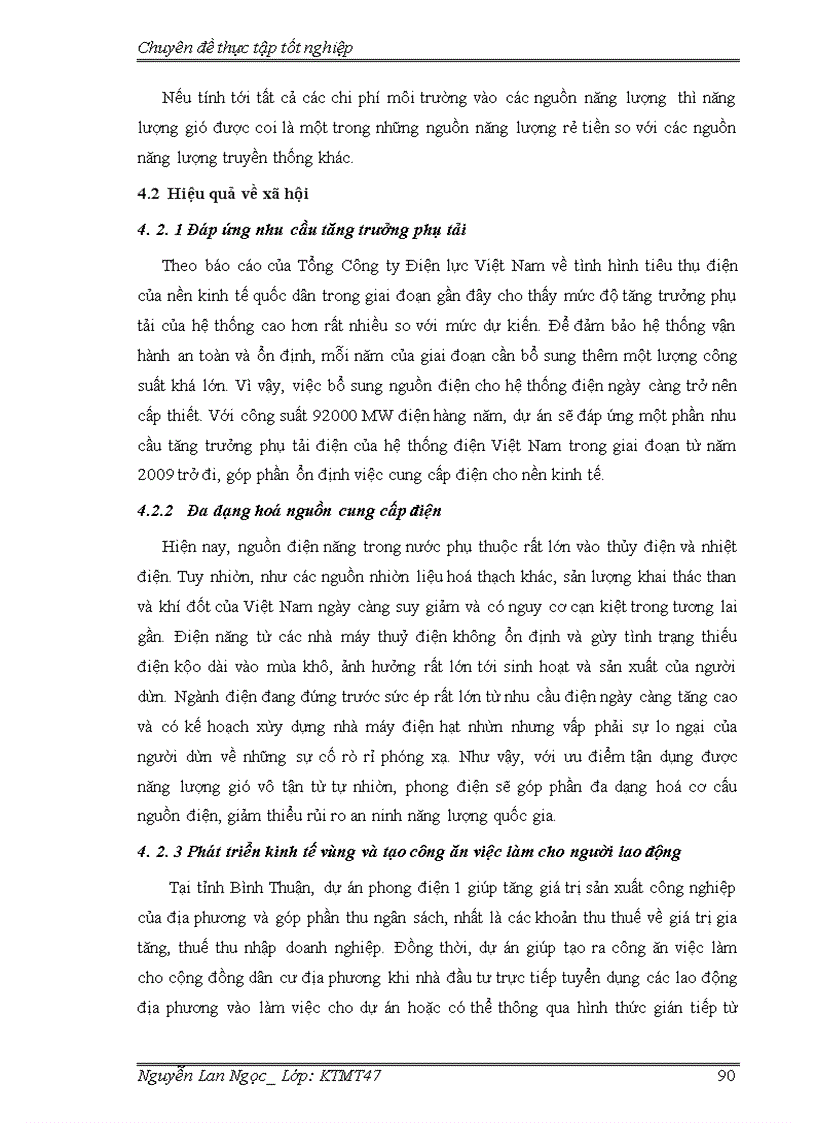 image for page Đánh giá hiệu quả kinh tế xã hội của dự án phong điện i – bình thuận theo cơ chế phát triển sạch