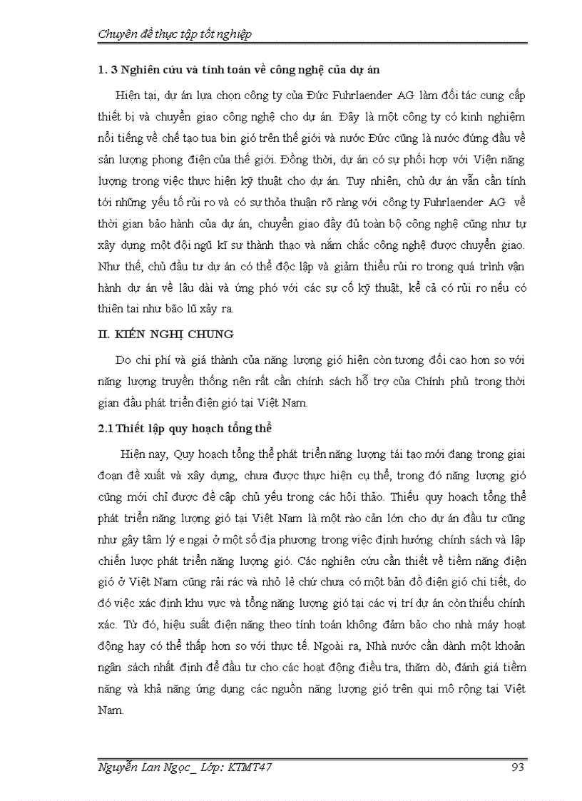 image for page Đánh giá hiệu quả kinh tế xã hội của dự án phong điện i – bình thuận theo cơ chế phát triển sạch