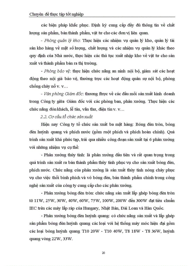 image for page Chi phí sản xuất điều kiện và các giải pháp hạ thấp chi phí sản xuất kinh doanh tại Công ty Bóng đèn Phích nước Rạng Đông