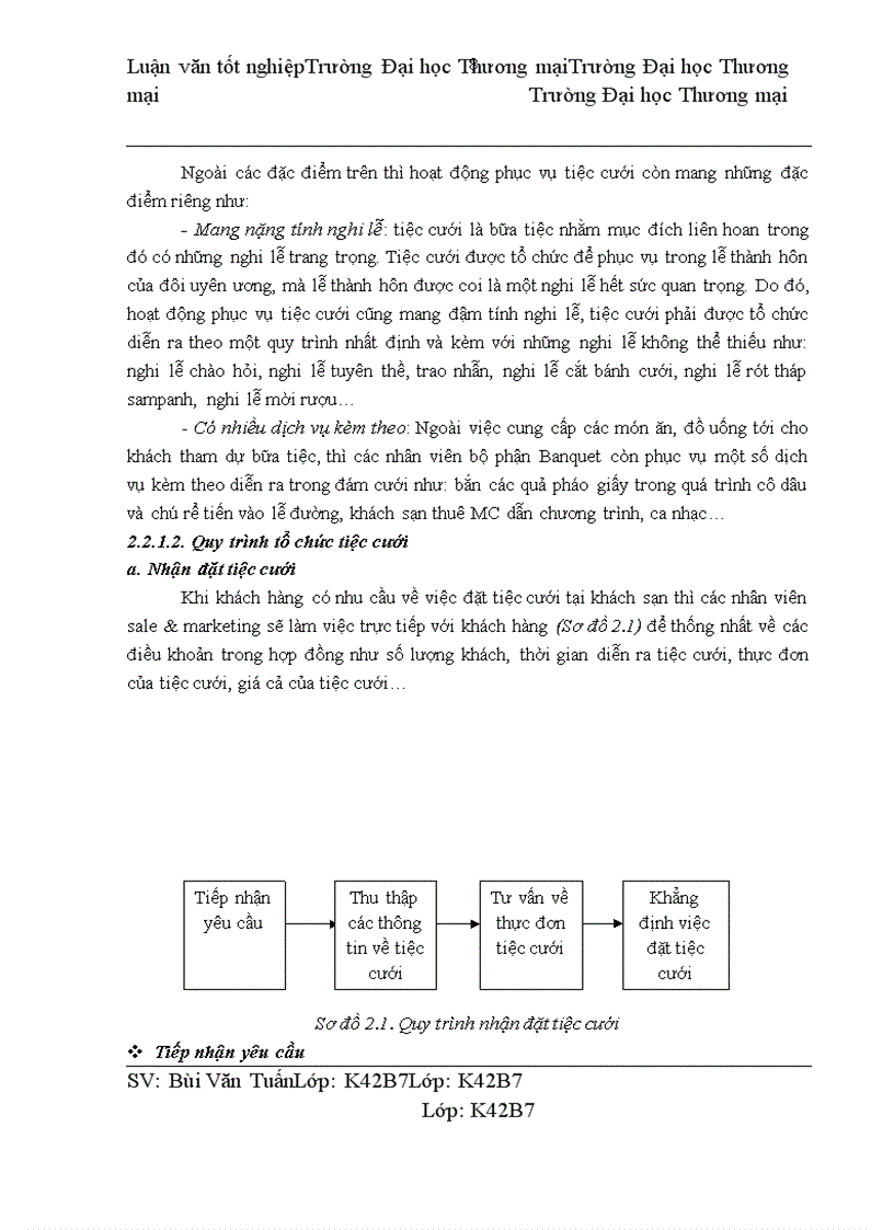 image for page Quản trị nghiệp vụ phục vụ tiệc cưới tại khách sạn Hà Nội Daewoo