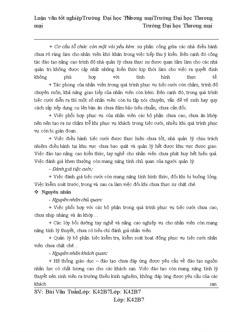 image for page Quản trị nghiệp vụ phục vụ tiệc cưới tại khách sạn Hà Nội Daewoo