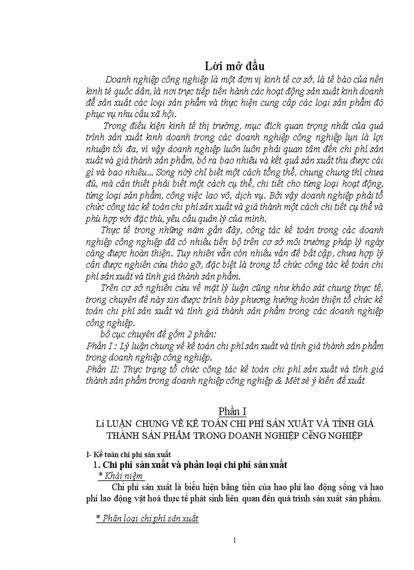 image for page Hoàn thiện công tác kế toán chi phí sản xuất và tính giá thành sản phẩm trong doanh nghiệp công nghiệp