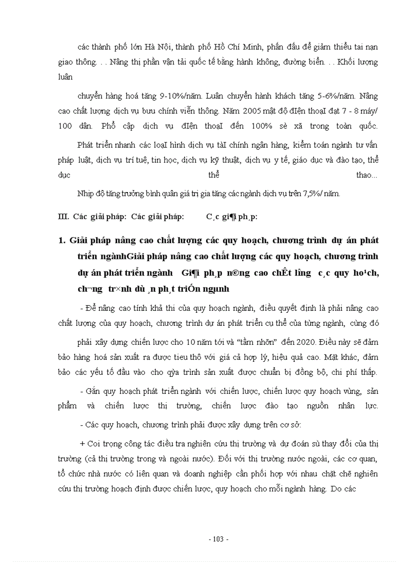 image for page Kế hoạch hoá chuyển dịch cơ cấu ngành kinh tế thời kỳ 2001-2005 ở Việt Nam và các giải pháp thực hiện