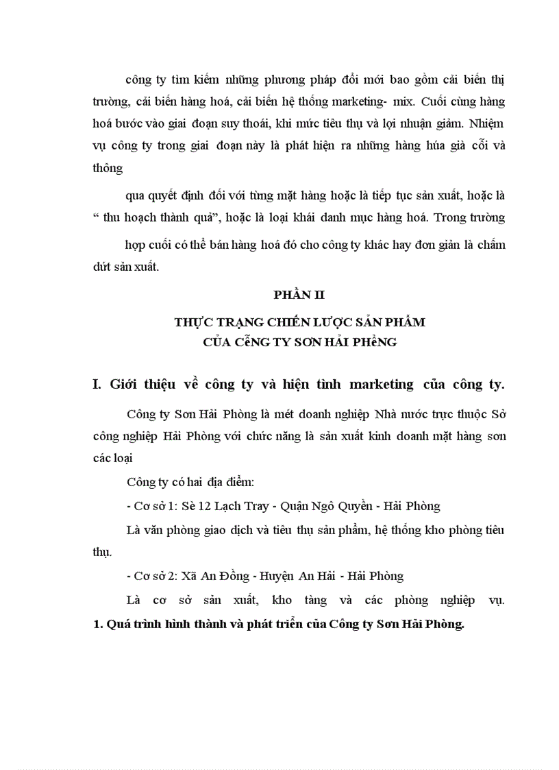 image for page Chiến lược sản phẩm của công ty Sơn Hải Phòng