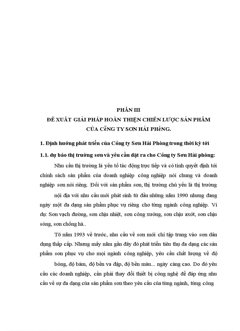 image for page Chiến lược sản phẩm của công ty Sơn Hải Phòng