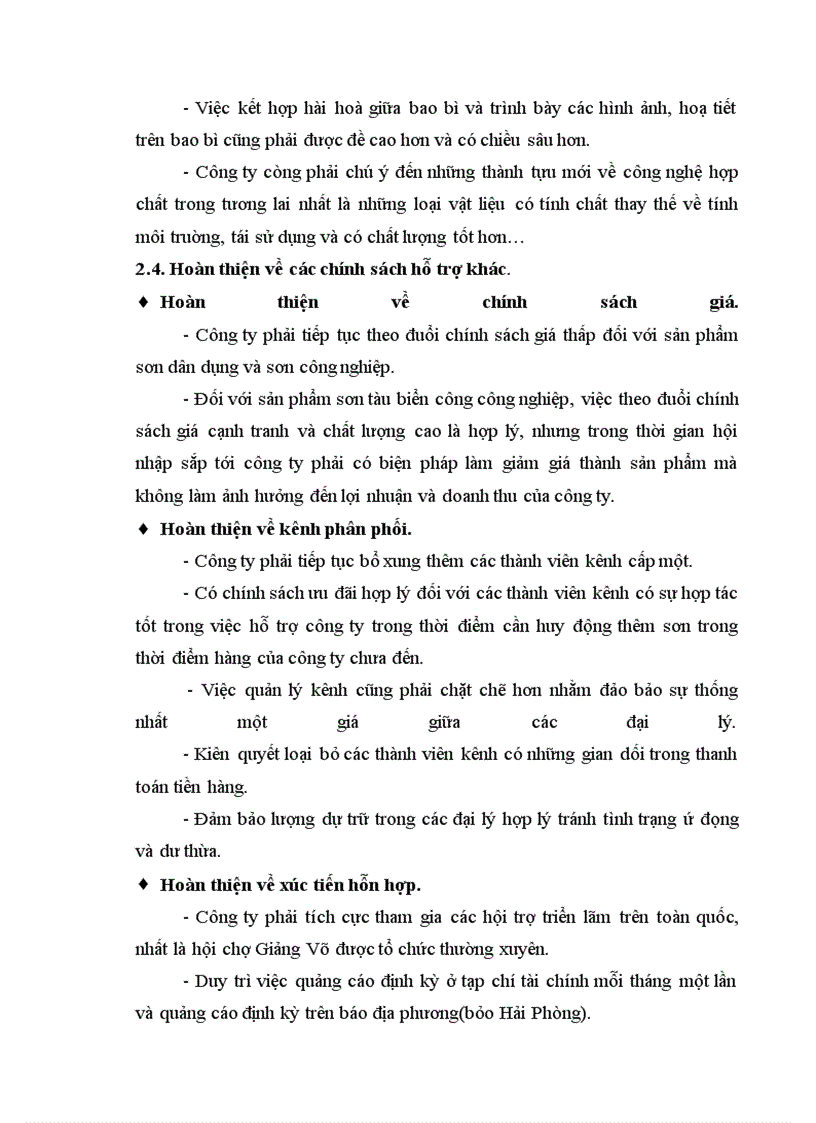 image for page Chiến lược sản phẩm của công ty Sơn Hải Phòng