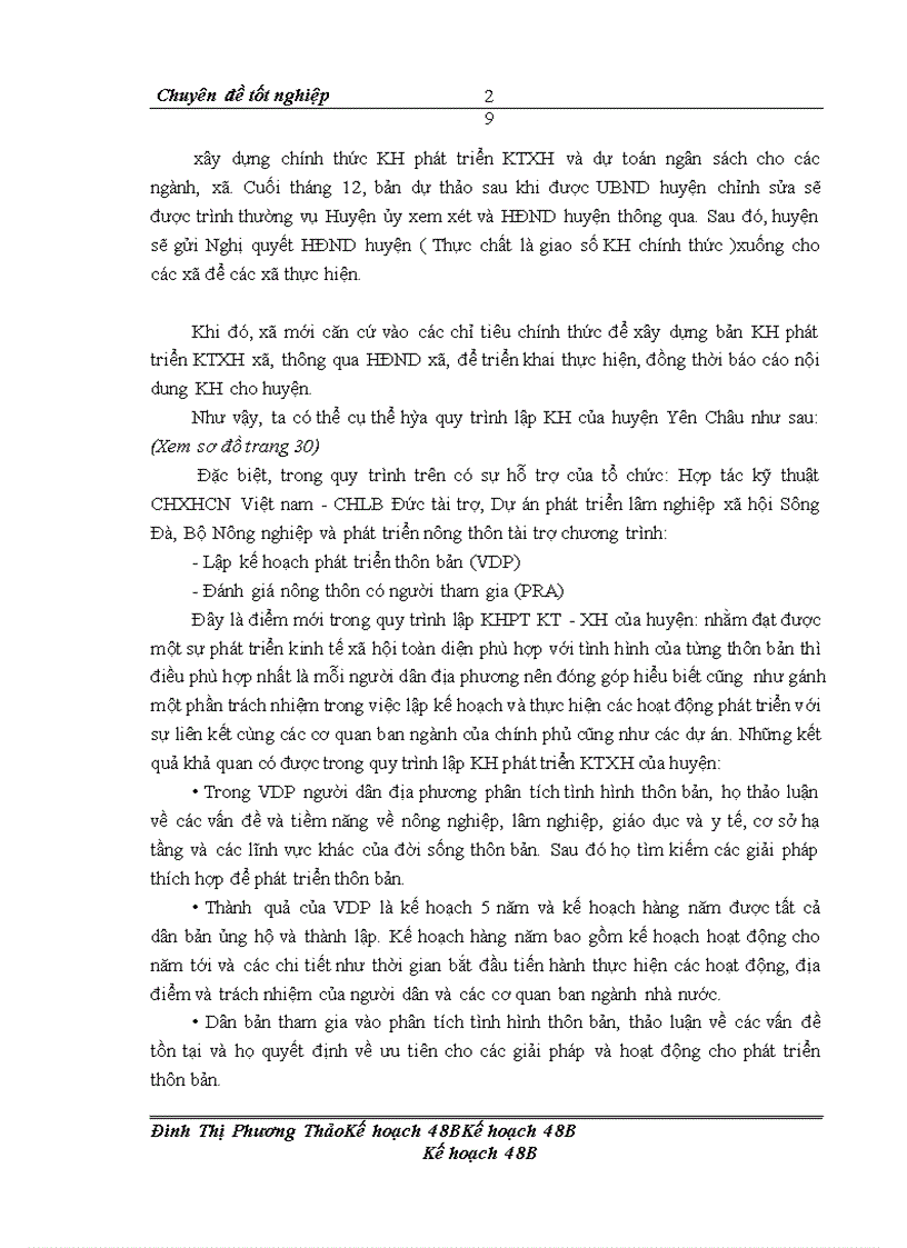 image for page Hoàn thiện công tác lập kế hoạch phát triển kinh tế-xã hội huyện Yên Châu, tỉnh Sơn La